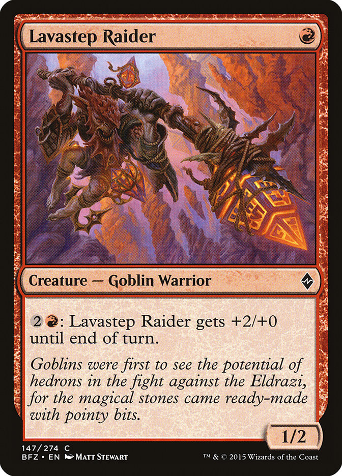 Lavastep Raider – Common Magic: The Gathering card from Battle for Zendikar (#147)