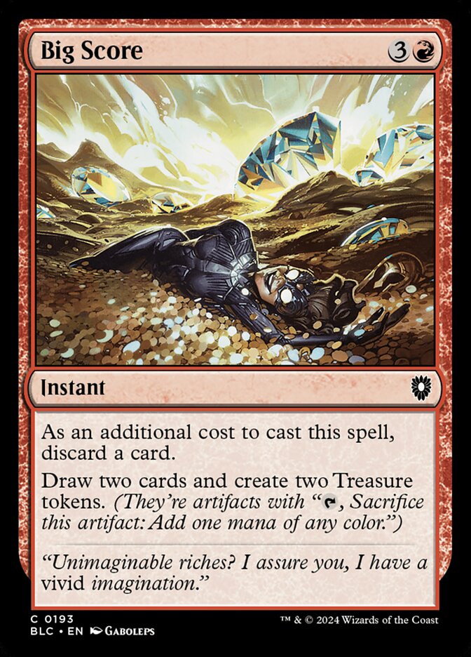 Big Score – Common Magic: The Gathering card from Bloomburrow Commander (#193)