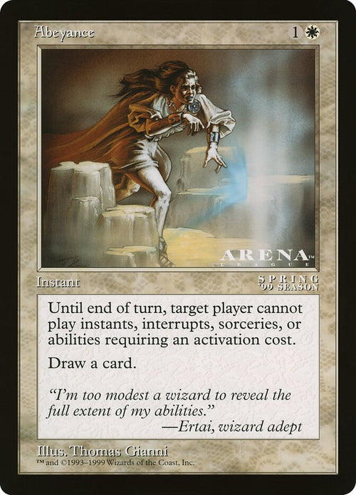 Abeyance – Rare Magic: The Gathering card from Oversized League Prizes (#78)