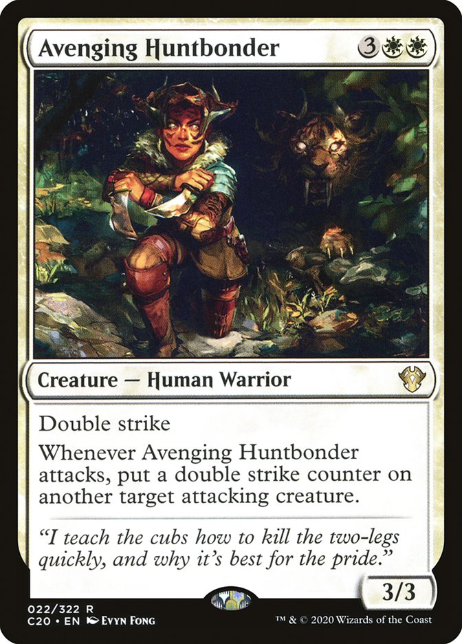 Avenging Huntbonder – Rare Magic: The Gathering card from Commander 2020 (#22)