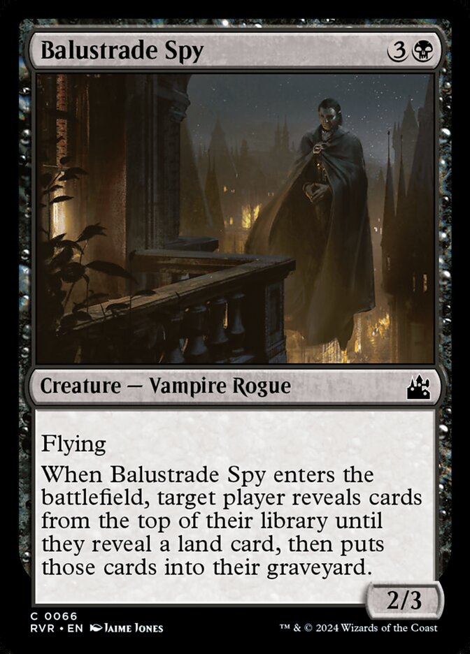 Balustrade Spy – Common Magic: The Gathering card from Ravnica Remastered (#66)
