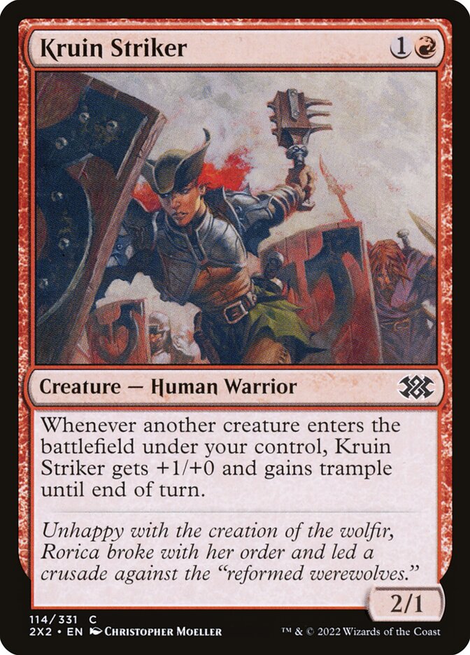 Kruin Striker – Common Magic: The Gathering card from Double Masters 2022 (#114)
