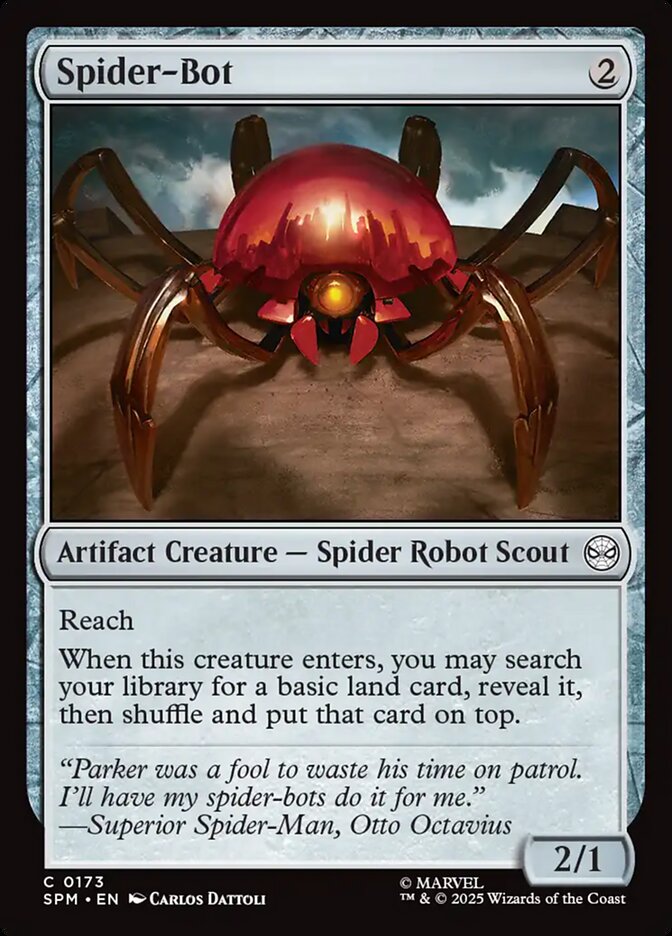 Spider-Bot – Common Magic: The Gathering card from Marvel's Spider-Man (#173)