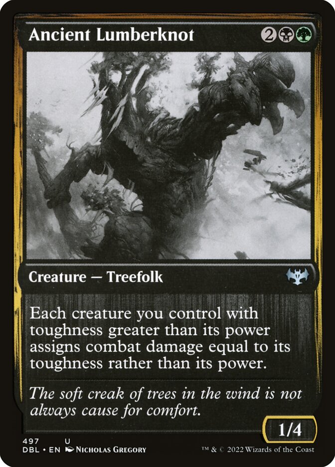 Ancient Lumberknot – Uncommon Magic: The Gathering card from Innistrad: Double Feature (#497)