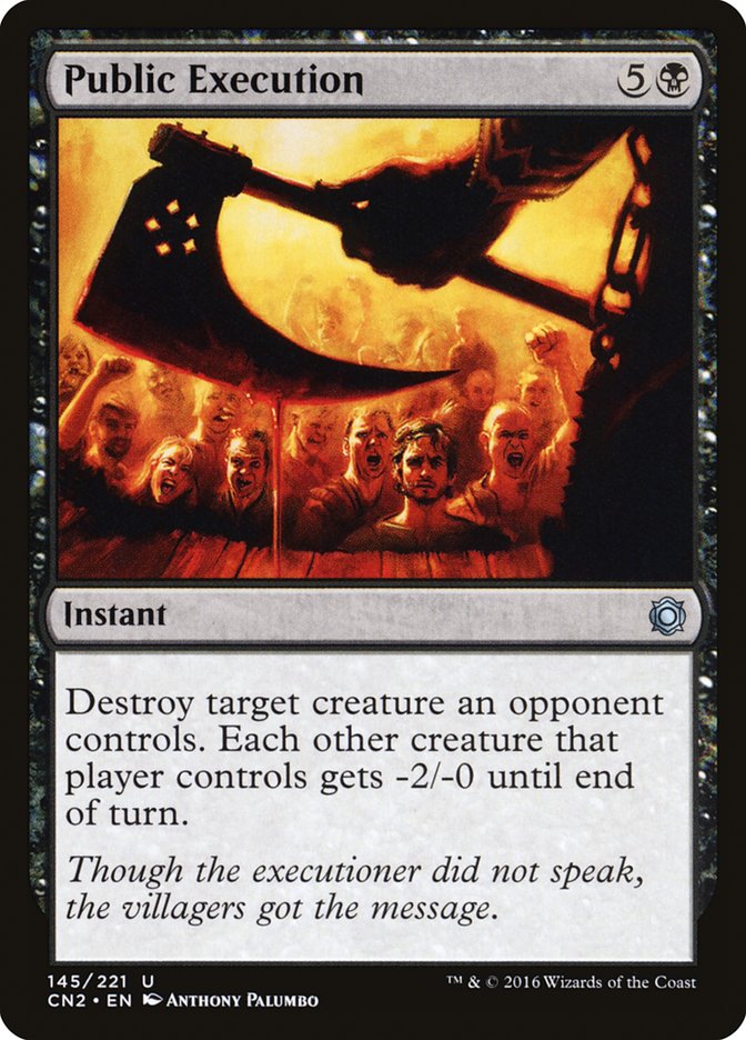 Public Execution – Uncommon Magic: The Gathering card from Conspiracy: Take the Crown (#145)