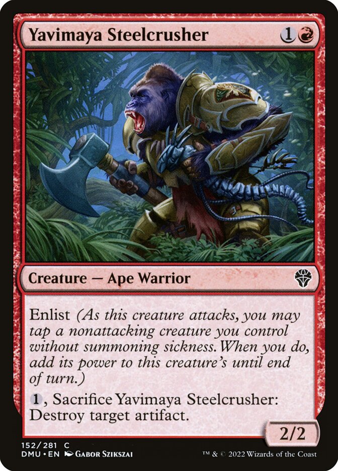 Yavimaya Steelcrusher – Common Magic: The Gathering card from Dominaria United (#152)