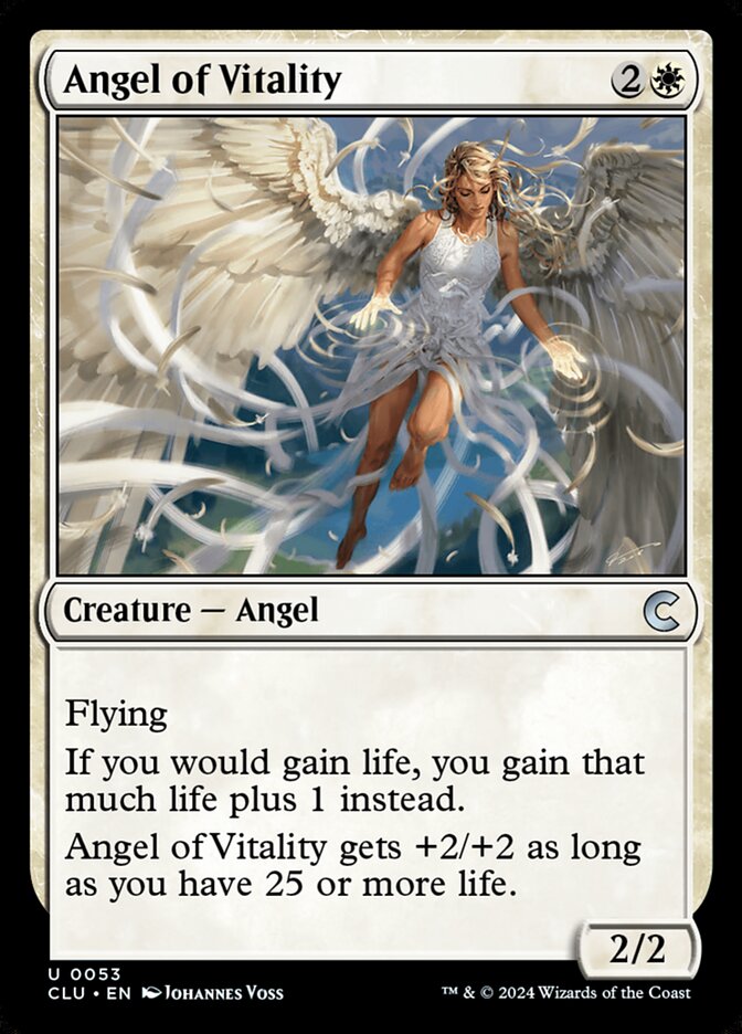 Angel of Vitality – Uncommon Magic: The Gathering card from Ravnica: Clue Edition (#53)