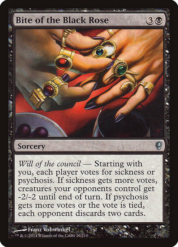 Bite of the Black Rose – Uncommon Magic: The Gathering card from Conspiracy (#26)