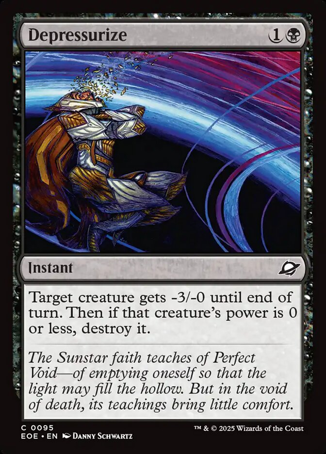 Depressurize – Common Magic: The Gathering card from Edge of Eternities (#95)