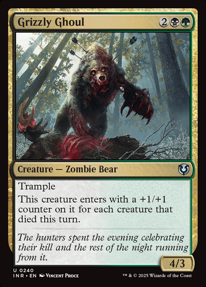 Grizzly Ghoul – Uncommon Magic: The Gathering card from Innistrad Remastered (#240)