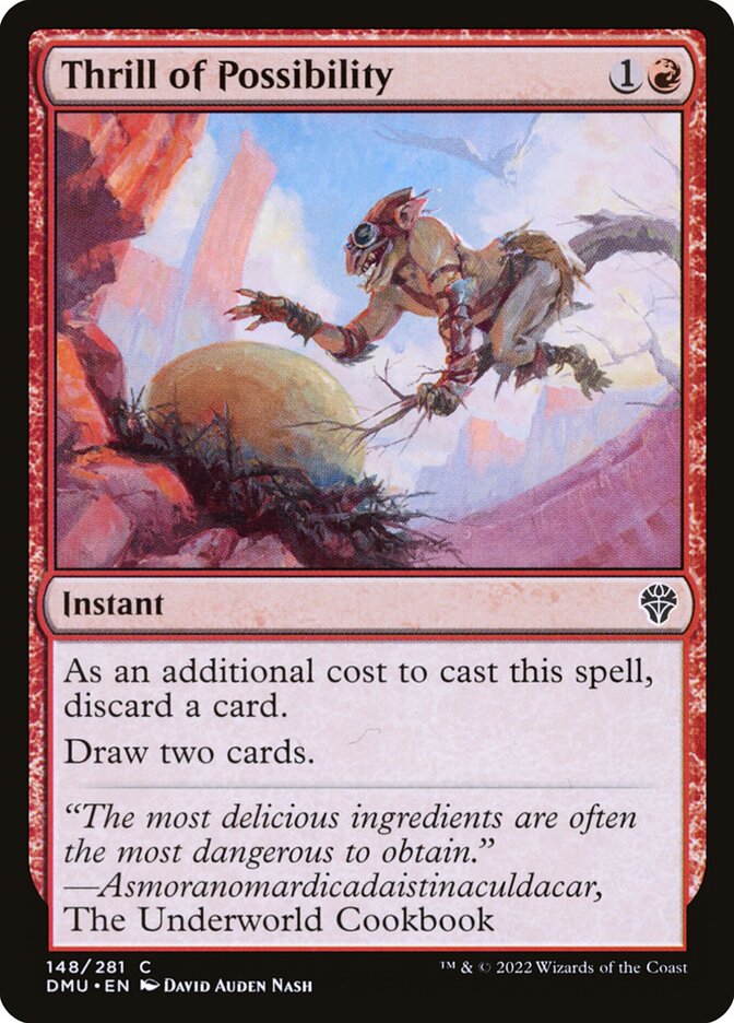 Thrill of Possibility – Common Magic: The Gathering card from Dominaria United (#148)