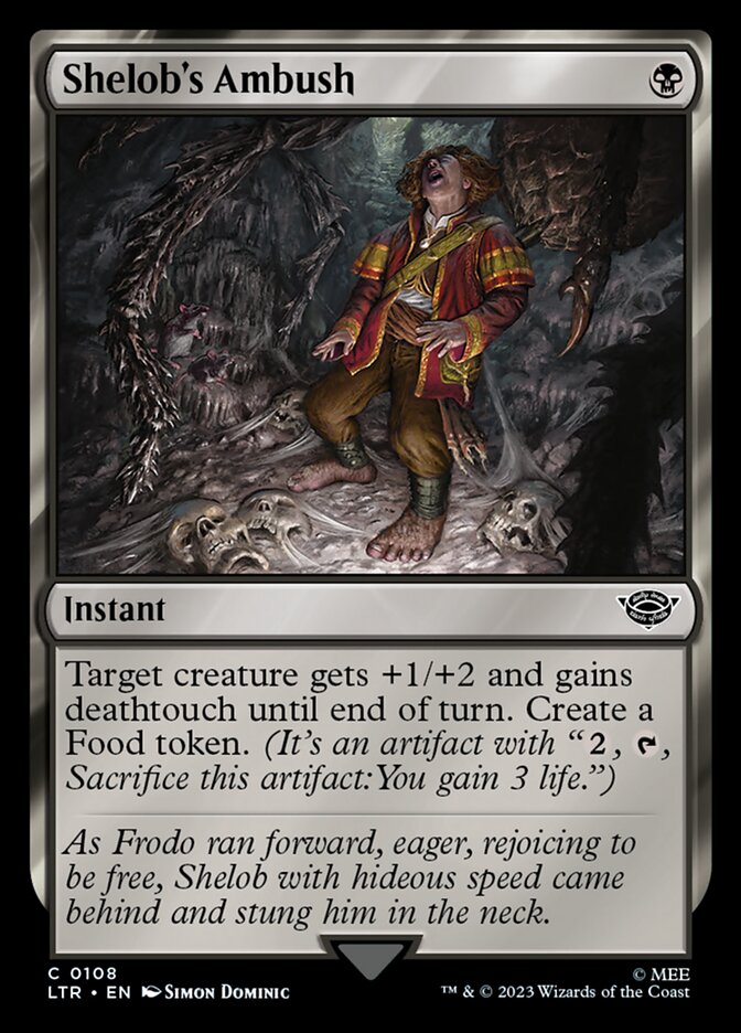 Shelob's Ambush – Common Magic: The Gathering card from The Lord of the Rings: Tales of Middle-earth (#108)