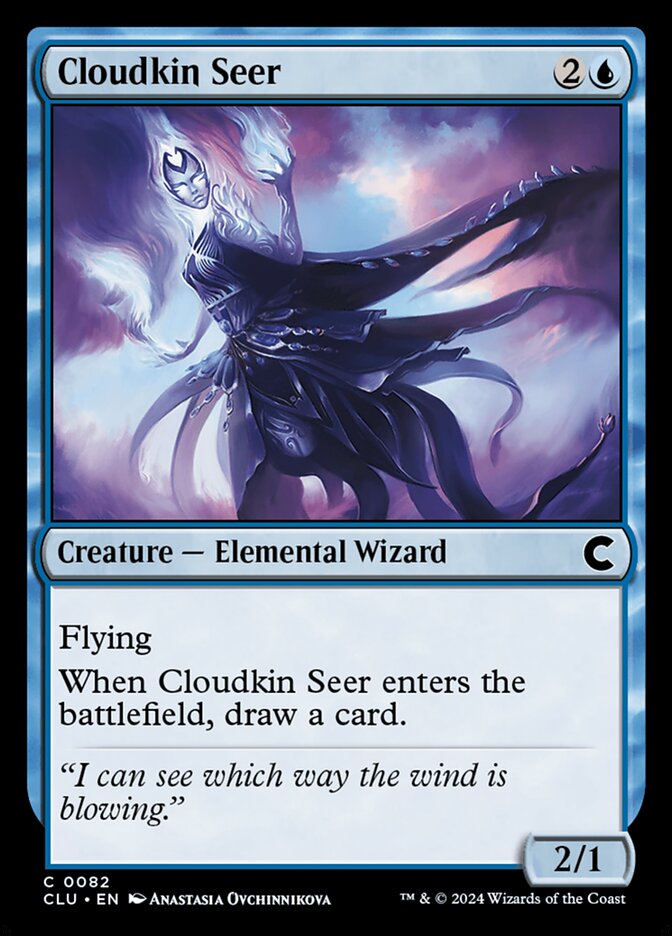 Cloudkin Seer – Common Magic: The Gathering card from Ravnica: Clue Edition (#82)