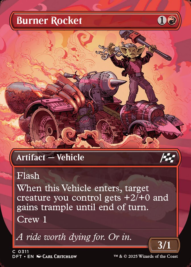 Burner Rocket – Common Magic: The Gathering card from Aetherdrift (#311)