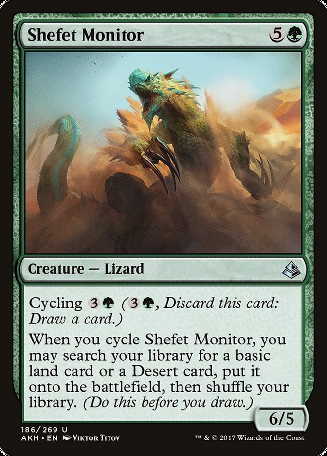 Shefet Monitor – Uncommon Magic: The Gathering card from Amonkhet (#186)