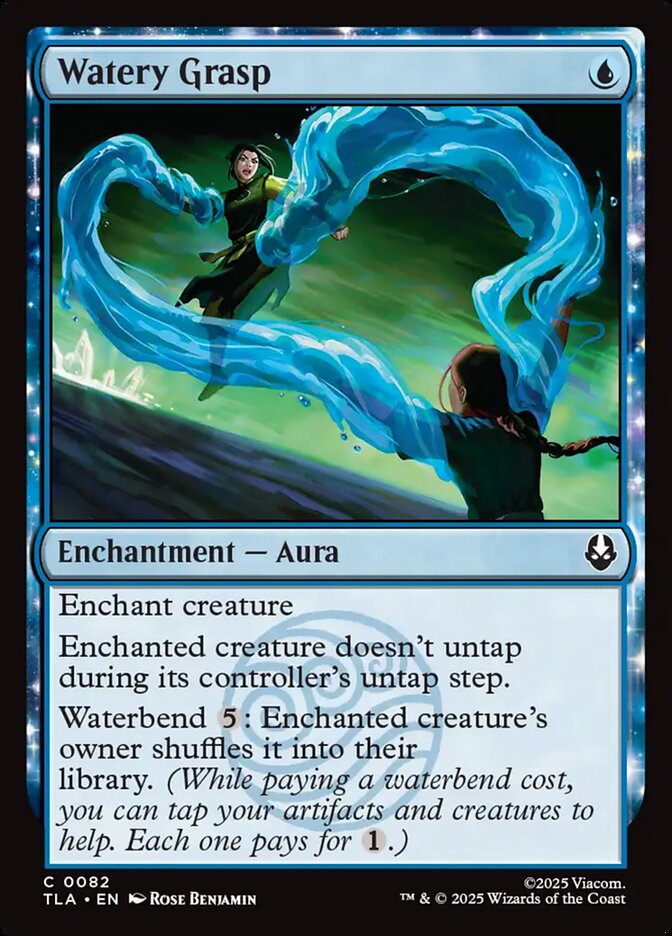 Watery Grasp – Common Magic: The Gathering card from Avatar: The Last Airbender (#82)