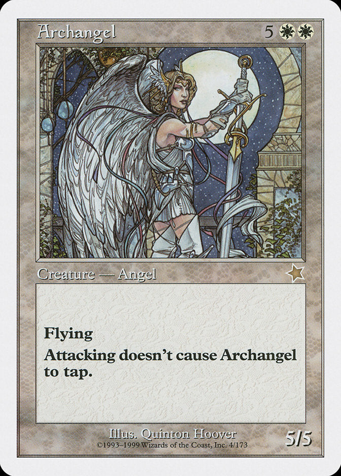Archangel – Rare Magic: The Gathering card from Starter 1999 (#4)