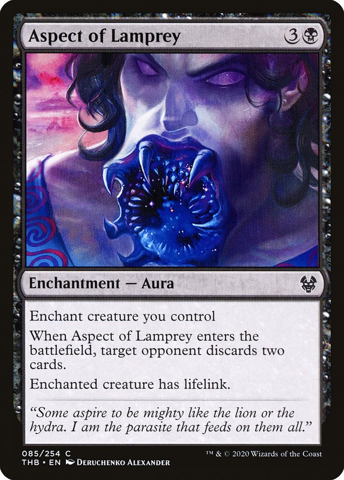 Aspect of Lamprey – Common Magic: The Gathering card from Theros Beyond Death (#85)