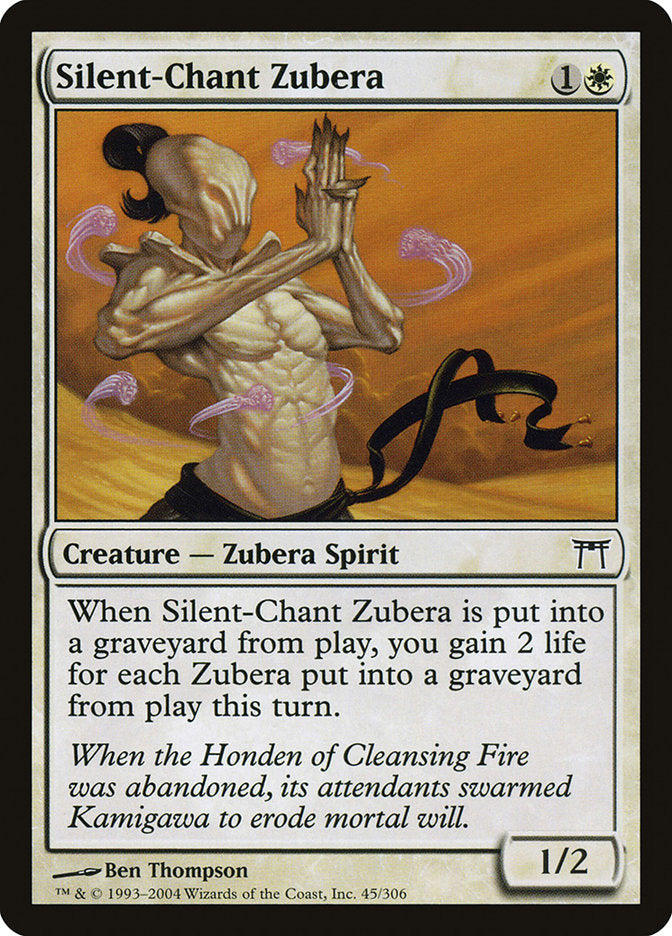 Silent-Chant Zubera – Common Magic: The Gathering card from Champions of Kamigawa (#45)