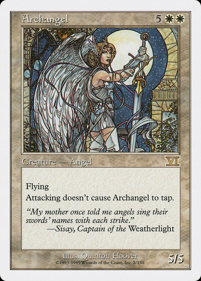 Archangel – Rare Magic: The Gathering card from Classic Sixth Edition (#2)