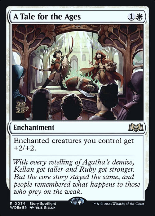 A Tale for the Ages – Rare Magic: The Gathering card from Wilds of Eldraine Promos (#34s)