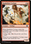 Quakefoot Cyclops – Common Magic: The Gathering card from Modern Horizons (#142)