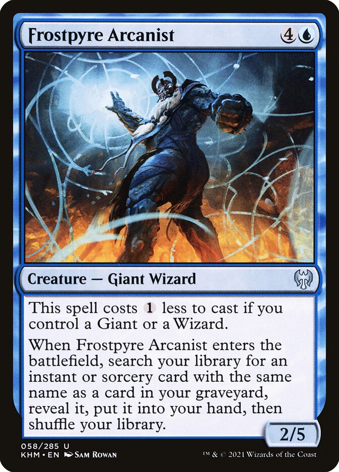 Frostpyre Arcanist – Uncommon Magic: The Gathering card from Kaldheim (#58)