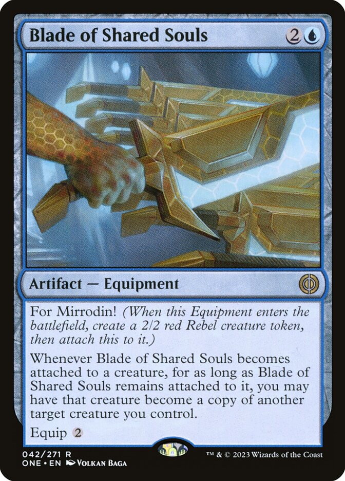 Blade of Shared Souls – Rare Magic: The Gathering card from Phyrexia: All Will Be One (#42)