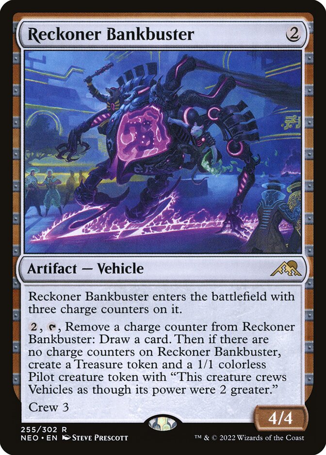 Reckoner Bankbuster – Rare Magic: The Gathering card from Kamigawa: Neon Dynasty (#255)