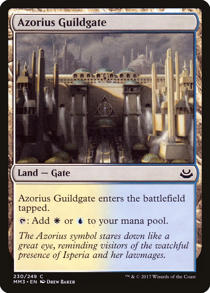 Azorius Guildgate – Common Magic: The Gathering card from Modern Masters 2017 (#230)
