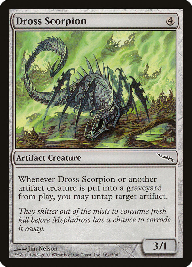 Dross Scorpion – Common Magic: The Gathering card from Mirrodin (#164)