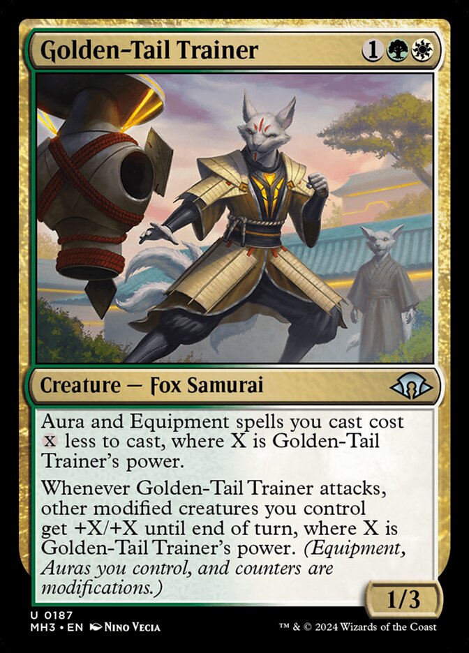 Golden-Tail Trainer – Uncommon Magic: The Gathering card from Modern Horizons 3 (#187)