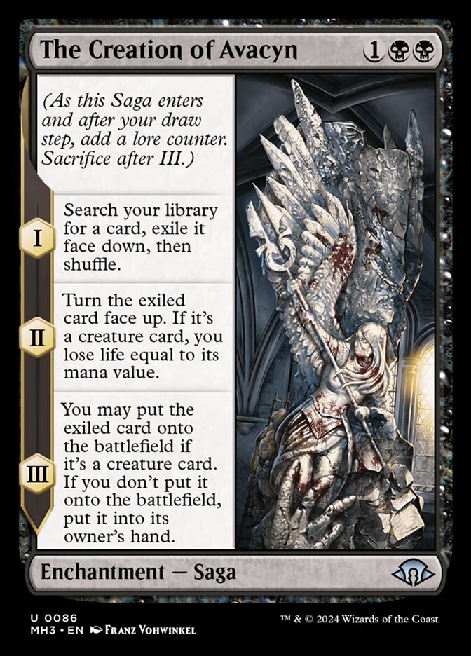 The Creation of Avacyn – Uncommon Magic: The Gathering card from Modern Horizons 3 (#86)