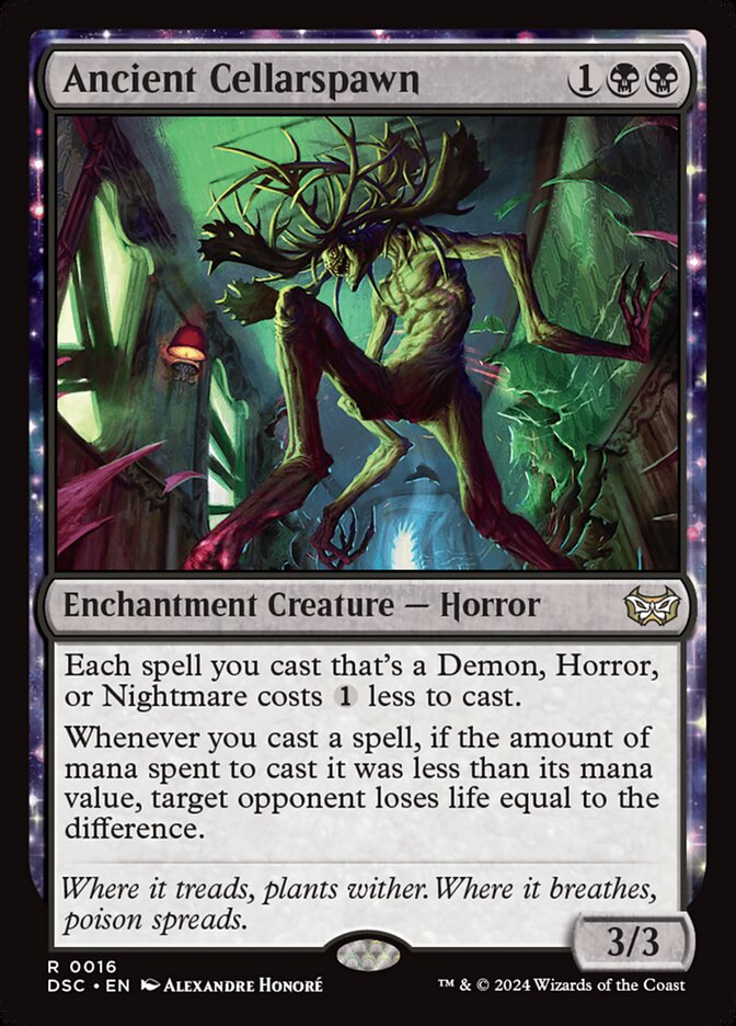 Ancient Cellarspawn – Rare Magic: The Gathering card from Duskmourn: House of Horror Commander (#16)