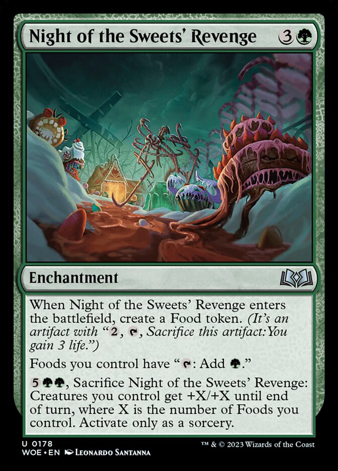 Night of the Sweets' Revenge – Uncommon Magic: The Gathering card from Wilds of Eldraine (#178)