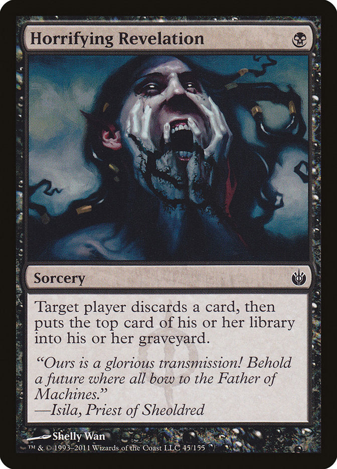 Horrifying Revelation – Common Magic: The Gathering card from Mirrodin Besieged (#45)