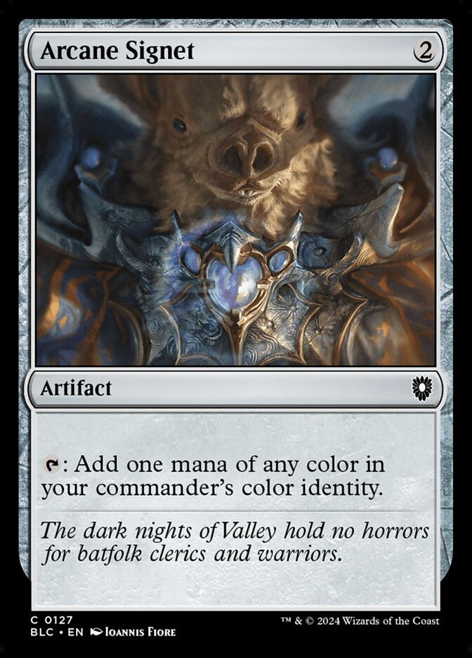 Arcane Signet – Common Magic: The Gathering card from Bloomburrow Commander (#127)