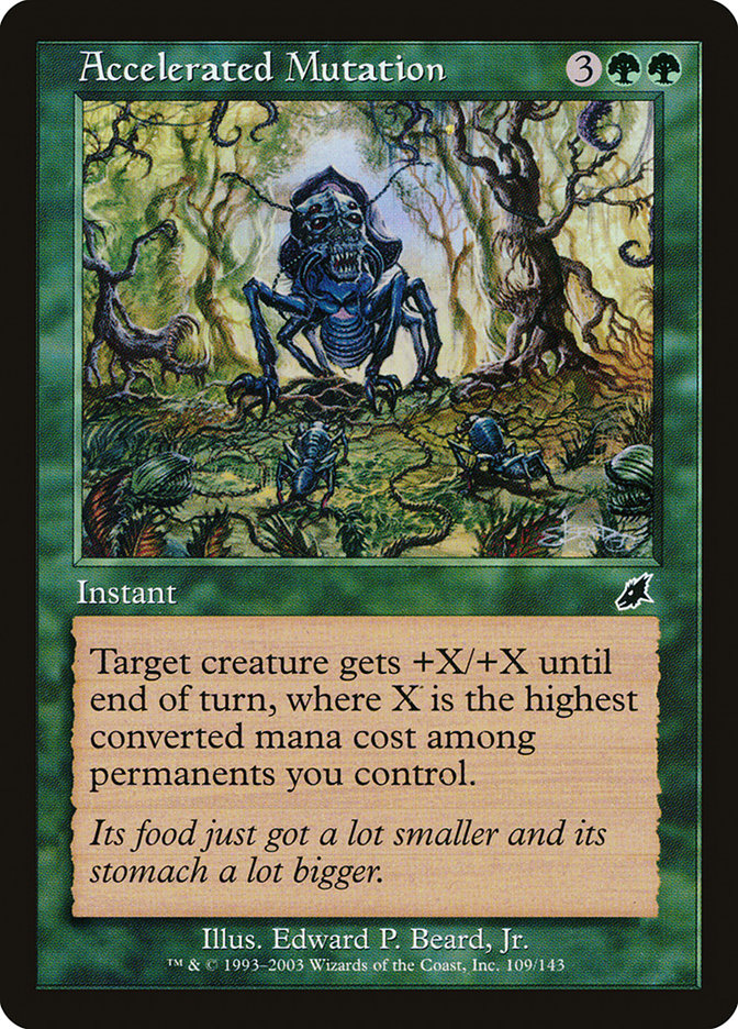Accelerated Mutation – Common Magic: The Gathering card from Scourge (#109)