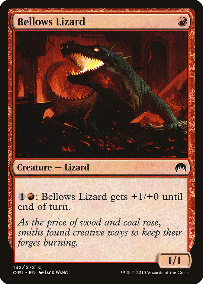 Bellows Lizard – Common Magic: The Gathering card from Magic Origins (#132)