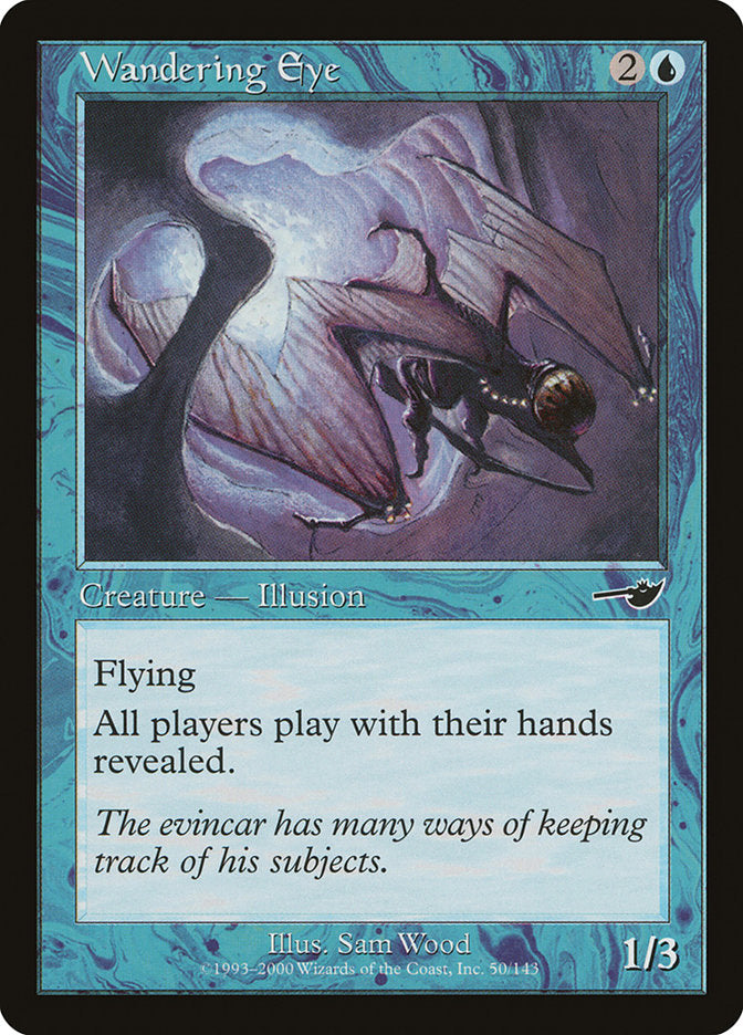 Wandering Eye – Common Magic: The Gathering card from Nemesis (#50)