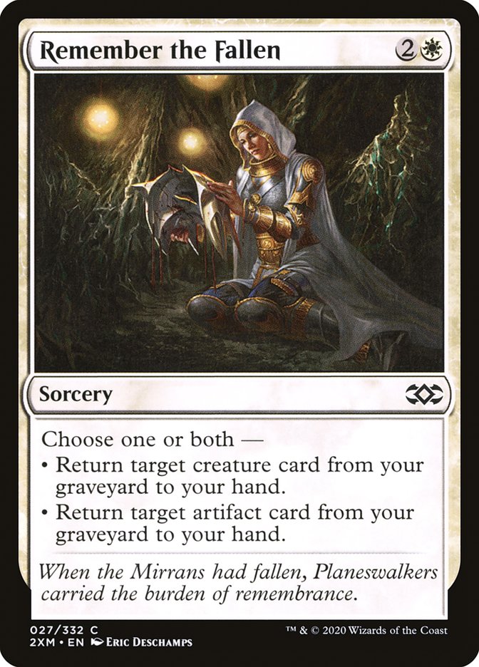 Remember the Fallen – Common Magic: The Gathering card from Double Masters (#27)