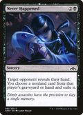 Never Happened – Common Magic: The Gathering card from Guilds of Ravnica (#80)