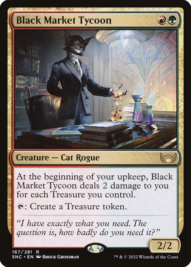 Black Market Tycoon – Rare Magic: The Gathering card from Streets of New Capenna (#167)