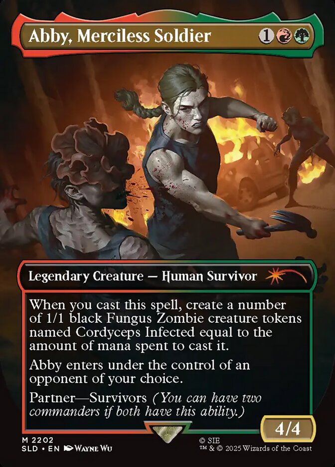 Abby, Merciless Soldier – Mythic Magic: The Gathering card from Secret Lair Drop (#2202)