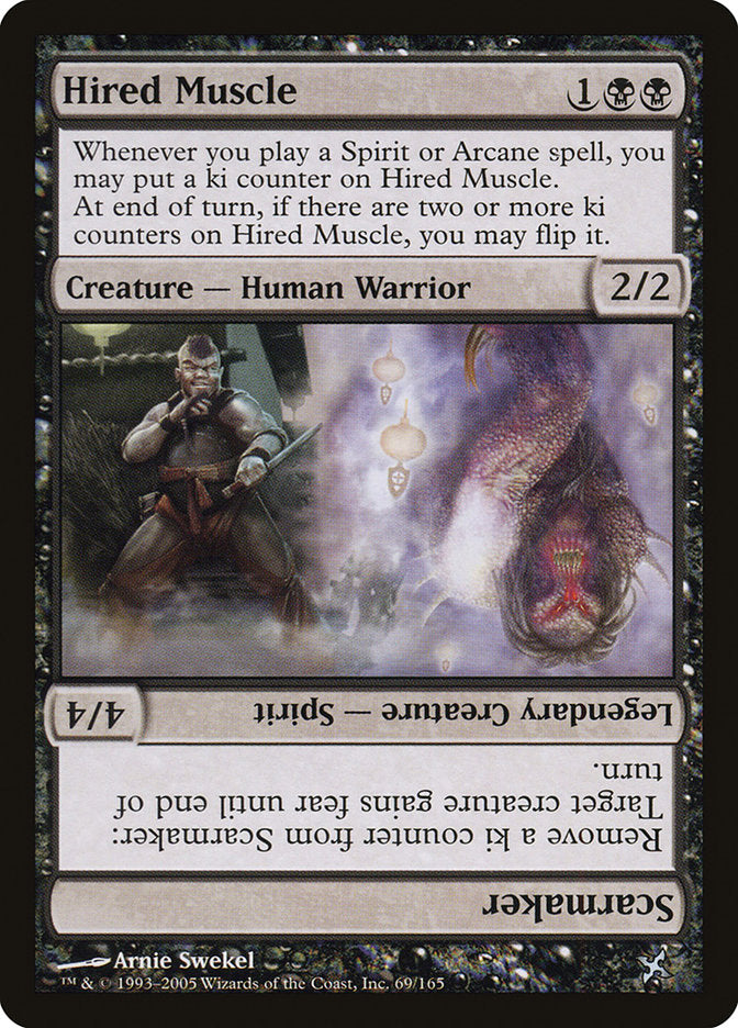 Hired Muscle // Scarmaker – Uncommon Magic: The Gathering card from Betrayers of Kamigawa (#69)