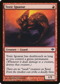Toxic Iguanar – Common Magic: The Gathering card from Conflux (#72)