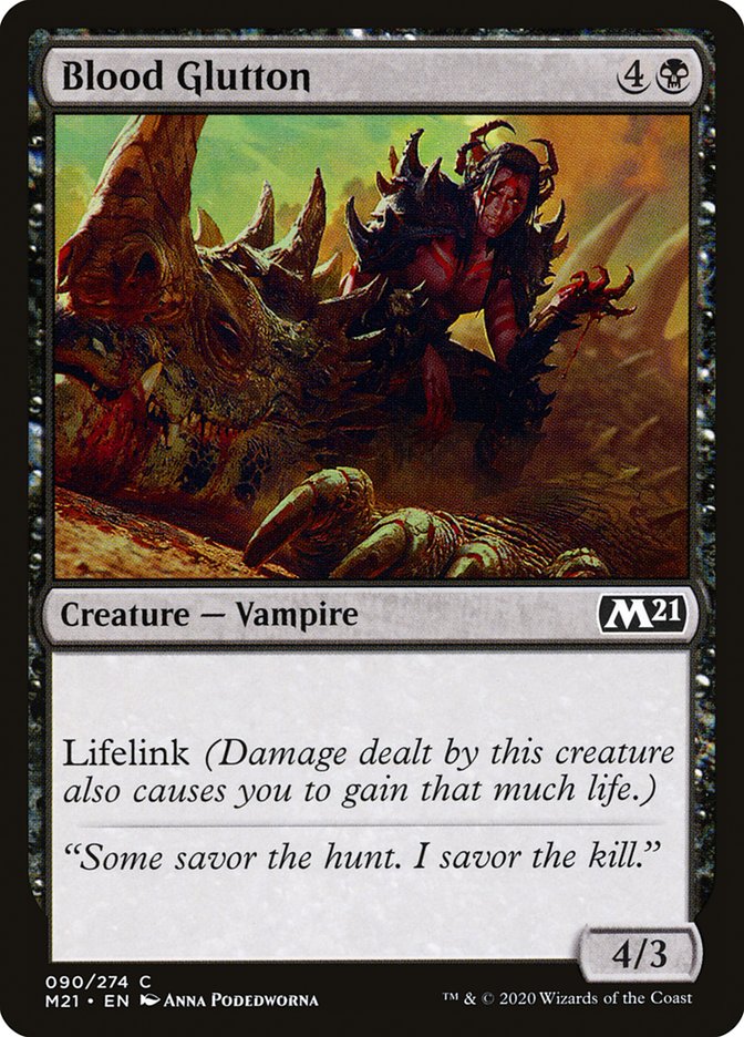 Blood Glutton – Common Magic: The Gathering card from Core Set 2021 (#90)