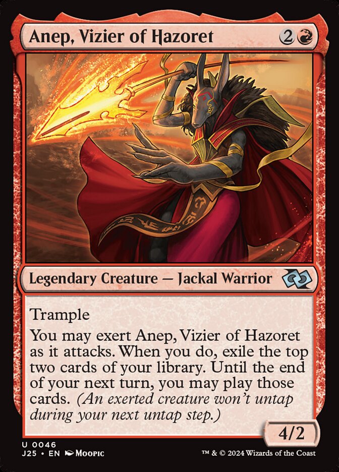 Anep, Vizier of Hazoret – Uncommon Magic: The Gathering card from Foundations Jumpstart (#46)