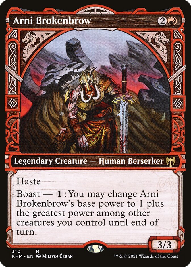 Arni Brokenbrow – Rare Magic: The Gathering card from Kaldheim (#310)