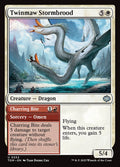 Twinmaw Stormbrood // Charring Bite – Uncommon Magic: The Gathering card from Tarkir: Dragonstorm (#232)